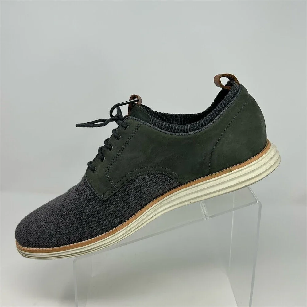 Cole Haan OriginalGrand Stitchlite Plain Toe Oxford Shoes Gray/Green Size 13